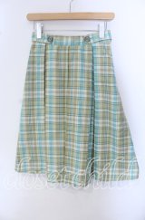 Fi.n.t / パステルチェックプリーツスカート  グリーン O-25-09-23-039-CA-SK-IG-ZT361