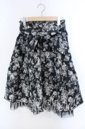 axes femme / ジャカードリボン付スカート F クロ O-25-09-23-041-AX-SK-IG-OS