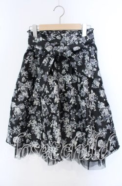 画像1: axes femme / ジャカードリボン付スカート F クロ O-25-09-23-041-AX-SK-IG-OS