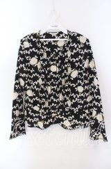 INGEBORG / 花＆リボン柄ブラウス  クロ O-25-09-23-051-LO-BL-OW-ZI