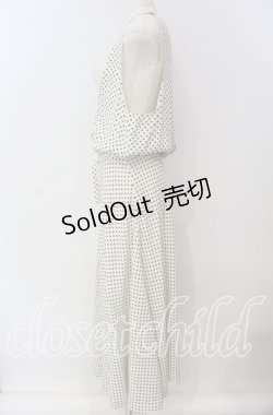 画像3: INGEBORG / ドットジャンパースカート  アイボリー×クロ O-25-09-23-055-LO-OP-OW-OS