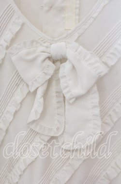 画像2: INGEBORG / 斜めピンタック使いブラウス  シロ O-25-09-23-056-LO-BL-OW-OS