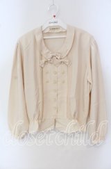 KANEKO ISAO / 3つリボンブラウス  アイボリー O-25-09-23-057-EL-BL-OW-ZI