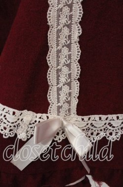 画像3: Bon21Hiz / ファーカラーケープコート  アカ×薄ピンク O-25-09-23-061-LO-CO-IG-OS