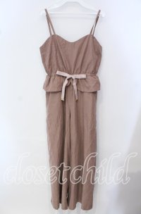 an another angelus / ピーチ素材キャミオールインワン  ブラウン O-25-09-23-062-CA-OP-IG-ZT362