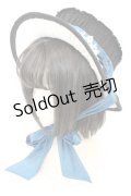 HoshibakoWorks / 深澤翠コラボレーションハット型ボンネット  クロ×ブルー O-25-09-23-1043-LO-AC-IG-OS