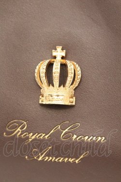 画像2: Amavel / Royal Crownトートバッグ  ブラウン O-25-09-23-1046-CA-BG-IG-OS