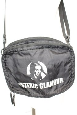 画像1: HYSTERIC GLAMOUR / ヒスガールナイロンバッグ  ブラック O-25-09-23-1047-PU-BG-IG-OS