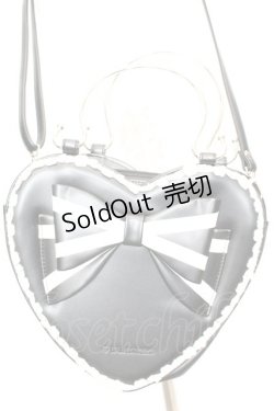 画像1: BABY,THE STARS SHINE BRIGHT / リボンハートBag  クロ×シロ O-25-09-23-1004-BA-BG-IG-OS