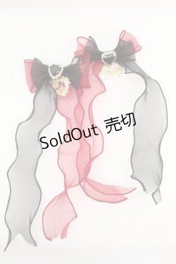 画像1: DearMyLove / あめちゃんヘアアクセ  アカ×クロ O-25-09-23-1050-EL-AC-IG-OS