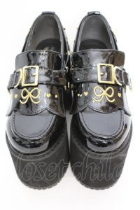 DearMyLove / NEEDY GIRL OVERDOSE コラボ あめちゃんモデルローファーパンプス 23.5cm クロ O-25-09-23-1051-EL-SH-IG-ZT-K017