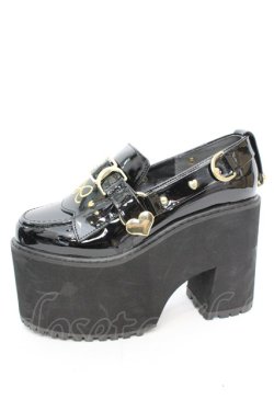 画像3: DearMyLove / NEEDY GIRL OVERDOSE コラボ あめちゃんモデルローファーパンプス 23.5cm クロ O-25-09-23-1051-EL-SH-IG-ZT-K017