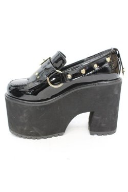 画像5: DearMyLove / NEEDY GIRL OVERDOSE コラボ あめちゃんモデルローファーパンプス 23.5cm クロ O-25-09-23-1051-EL-SH-IG-ZT-K017