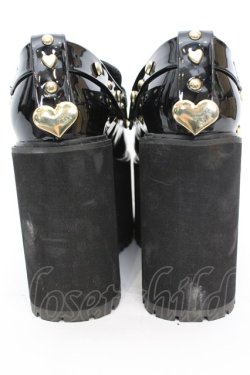 画像7: DearMyLove / NEEDY GIRL OVERDOSE コラボ あめちゃんモデルローファーパンプス 23.5cm クロ O-25-09-23-1051-EL-SH-IG-ZT-K017