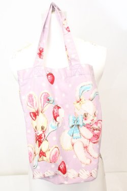 画像1: Angelic Pretty / リリカルバニーエコトート  ラベンダー O-25-09-23-1053-AP-BG-IG-OS