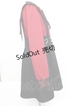 画像3: DearMyLove / あめちゃんモデルワンピース M ワイン×ブラック O-25-09-23-1054-EL-OP-IG-OS