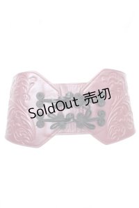 axes femme / チャイナボタン太ゴムベルト  ワイン O-25-09-23-1007-AX-ZA-OW-ZT433