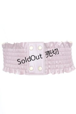 画像3: axes femme / チャイナボタン太ゴムベルト  ワイン O-25-09-23-1007-AX-ZA-OW-ZT433