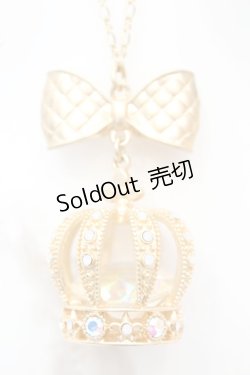 画像1: axes femme kawaii / ロイヤルクラウンネックレス  ゴールド O-25-09-23-1008-AX-AC-OW-OS