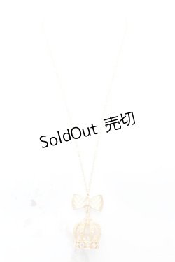 画像2: axes femme kawaii / ロイヤルクラウンネックレス  ゴールド O-25-09-23-1008-AX-AC-OW-OS