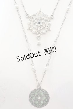 画像1: axes femme / スノーパールネックレス  シルバー O-25-09-23-1013-AX-AC-OW-OS