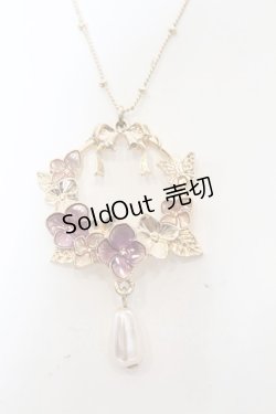 画像1: axes femme / 紫陽花モチーフネックレス  ゴールド O-25-09-23-1014-AX-AC-OW-OS