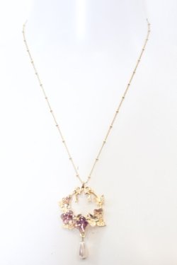 画像2: axes femme / 紫陽花モチーフネックレス  ゴールド O-25-09-23-1014-AX-AC-OW-OS