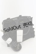 axes femme / 異素材使いフリルバッグ  クロ O-25-09-23-1002-AX-BG-IG-OS
