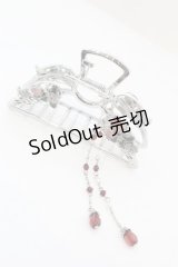 axes femme / いちごモチーフバンスクリップ  シルバー O-25-09-23-1018-AX-AC-OW-ZT394-F003