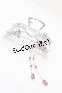 axes femme / いちごモチーフバンスクリップ  シルバー O-25-09-23-1018-AX-AC-OW-ZT394-F003