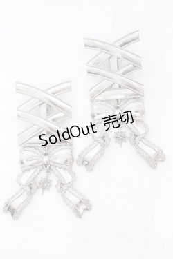 画像1: axes femme POETIQUE / レースアップヘアクリップ  シルバー O-25-09-23-1020-AX-AC-OW-OS