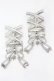画像1: axes femme POETIQUE / レースアップヘアクリップ  シルバー O-25-09-23-1020-AX-AC-OW-OS (1)