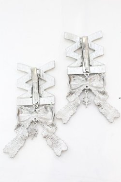 画像2: axes femme POETIQUE / レースアップヘアクリップ  シルバー O-25-09-23-1020-AX-AC-OW-OS