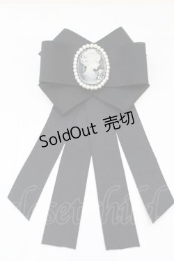 画像1: MIHO MATSUDA / カメオブローチ  ブラック O-25-09-23-1022-GO-ZA-IG-OS