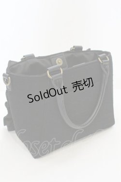 画像2: axes femme / 異素材使いフリルバッグ  クロ O-25-09-23-1002-AX-BG-IG-OS