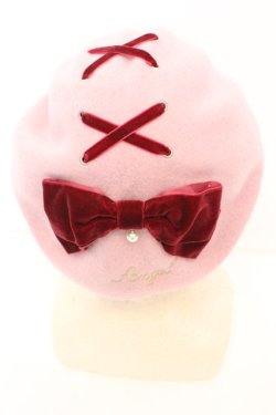 画像2: Ank Rouge / レースアップリボンベレー  ピンク O-25-09-23-1030-CA-AC-IG-OS