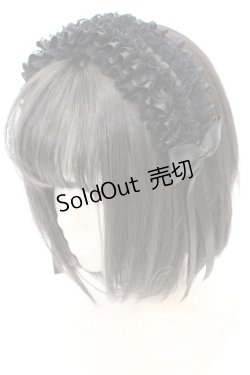 画像1: Reizend / フリルカチューシャ  ブラック O-25-09-23-1038-LO-AC-IG-OS