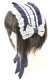 画像1: ALICE and the PIRATES / ミランダヘッドドレス  ネイビー×シロ O-25-09-23-1040-PA-AC-IG-OS (1)