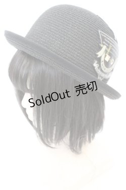 画像1: 【SALE】Fish Born Chips / ss BOWLER ハット 56〜58cm ブラック O-25-09-23-1041-LO-AC-IG-ZT387