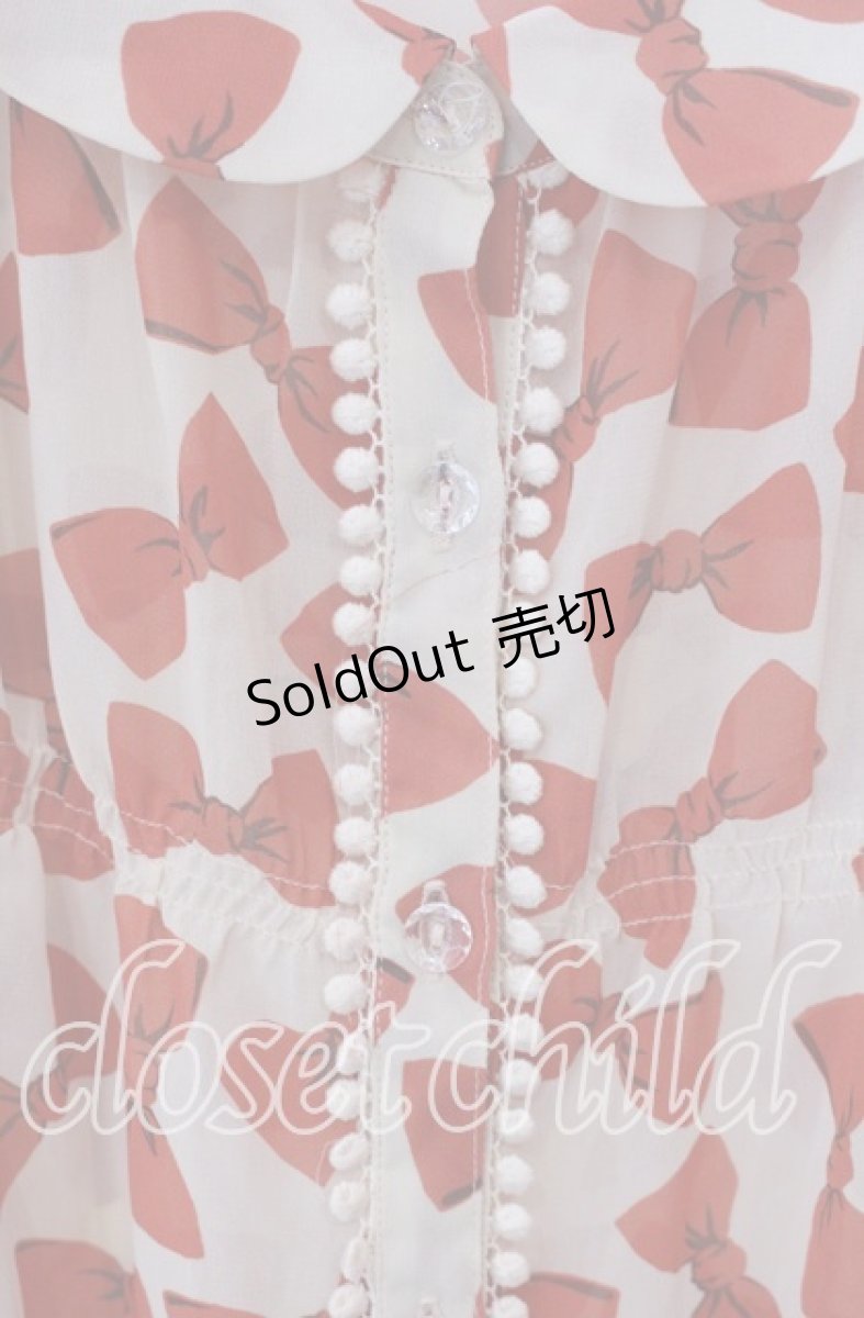 画像2: 【SALE】Emily Temple cute / フィフィリボンブラウス  ベージュ系 O-25-09-23-064-ET-BL-IG-ZT023 (2)