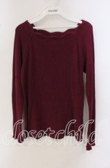 FA（Fi.n.t） / スカラップ衿ぐりテレコロンT  マゼンダパープル O-25-09-23-066-LO-TO-IG-ZT362