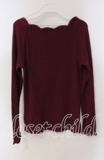 画像2: 【SALE】FA（Fi.n.t） / スカラップ衿ぐりテレコロンT  マゼンダパープル O-25-09-23-066-LO-TO-IG-ZT362 (2)