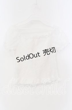 画像3: Ank Rouge / シャーリングレーストップス  シロ O-25-09-23-070-CA-TO-IG-OS