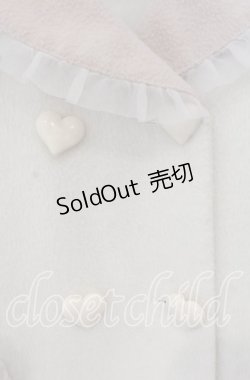 画像2: Ank Rouge / シャギーハートコート  オフ×ピンク O-25-09-23-071-CA-CO-IG-OS