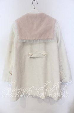 画像3: Ank Rouge / シャギーハートコート  オフ×ピンク O-25-09-23-071-CA-CO-IG-OS