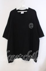 OY / サークルptTシャツ 2 ブラック O-25-09-23-073-PU-TO-OW-ZT038