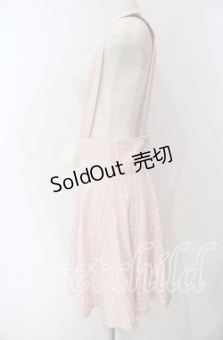 画像2: Candy Stripper / ぽんぽん付きチェックスカート 2 ピンク O-25-09-23-006-PU-SK-OW-OS