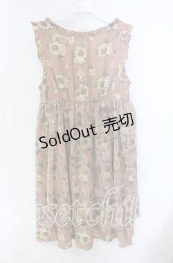 画像3: axes femme / ひまわり柄チュール重ねチュニ M ピンク O-25-09-23-074-AX-OP-OW-OS