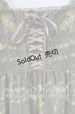 画像2: 【SALE】axes femme / 花柄マキシワンピース M グリーン O-25-09-23-075-AX-OP-OW-ZT507