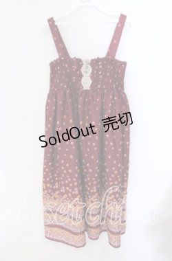 画像1: axes femme / 小花柄2WAYスカート M ワイン O-25-09-23-076-AX-SK-OW-OS